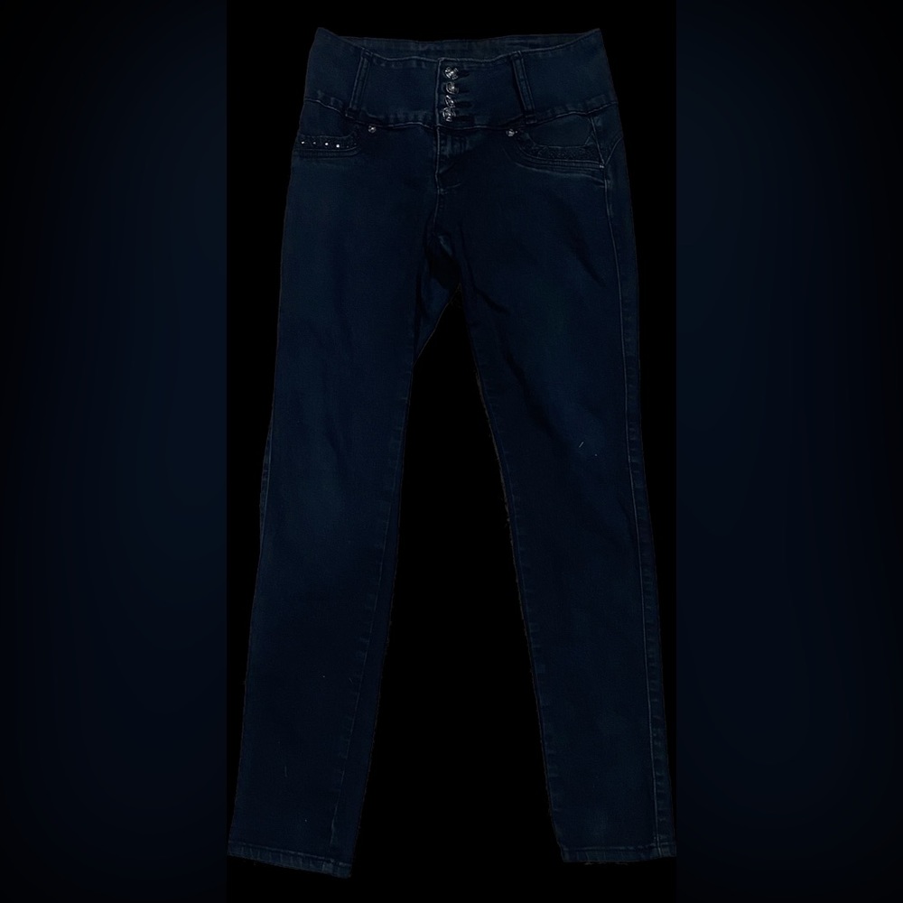 Blue women tush push jeans